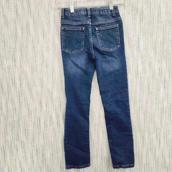 Boden Girl's Size 9Y Straight Leg jeans Elastic pull Waist - Picture 2 of 8